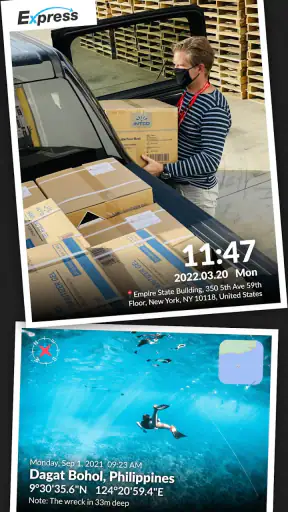 Timestamp Camera, Auto GPS Cam screenshot