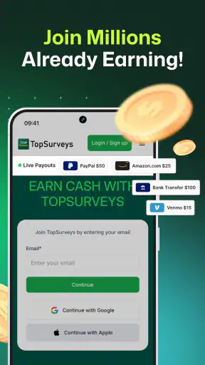TopSurveys: Paid Surveys App screenshot