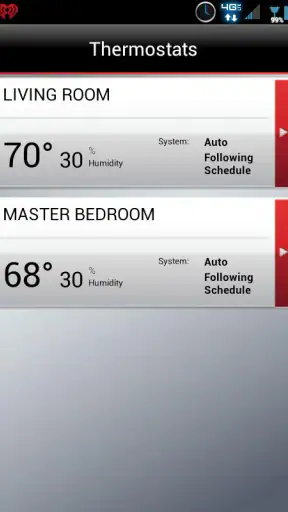 Total Connect Comfort screenshot