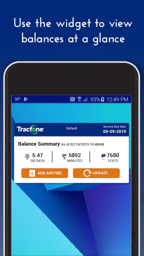 TracFone My Account screenshot
