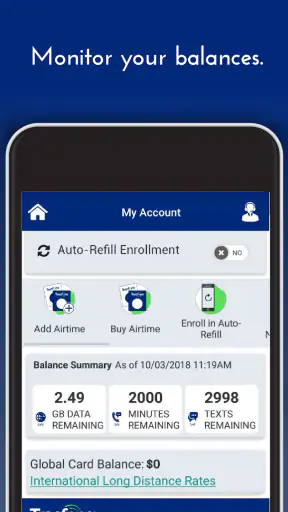 TracFone My Account screenshot