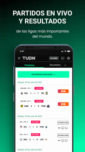 TUDN: TU Deportes Network screenshot