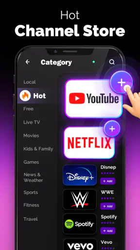 TV remote control for Roku screenshot