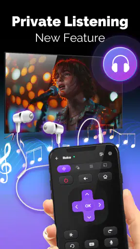 TV remote control for Roku screenshot