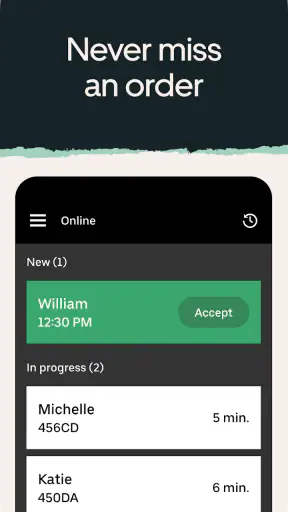 Uber Eats Orders screenshot
