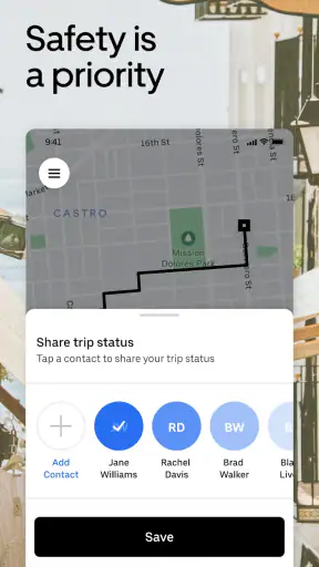 Uber - Request a ride screenshot