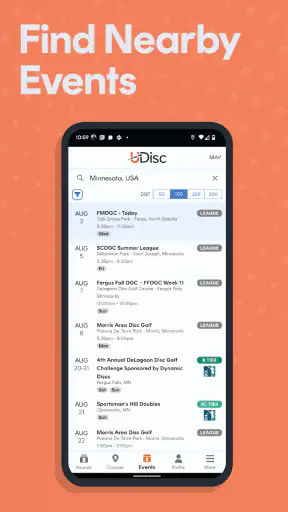 UDisc Disc Golf App screenshot