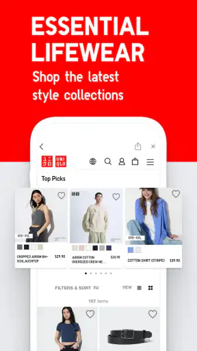 UNIQLO US - Clothes Shopping screenshot