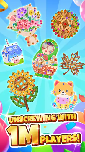 Unscrew Nuts Sort: Pin Puzzle screenshot