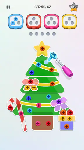 Unscrew Nuts Sort: Pin Puzzle screenshot
