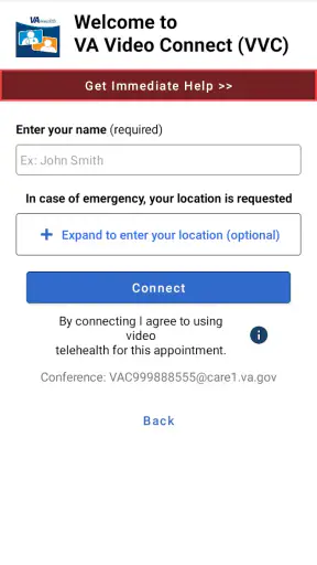 VA Video Connect screenshot