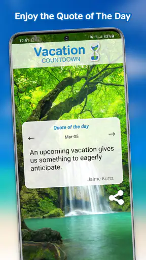 Vacation Countdown App screenshot