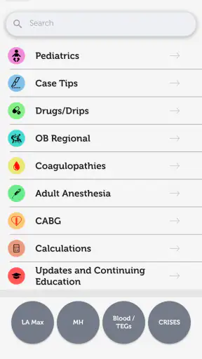 Vargo Anesthesia Mega App screenshot