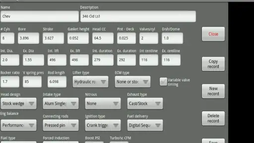 Virtual Dyno PRO screenshot