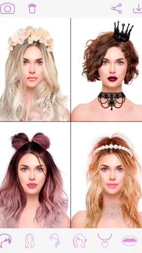 Virtual Hair Style Changer screenshot