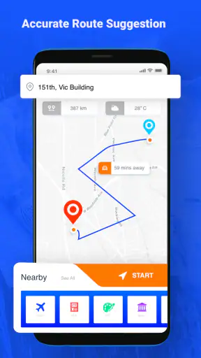 Voice GPS & Driving Directions screenshot