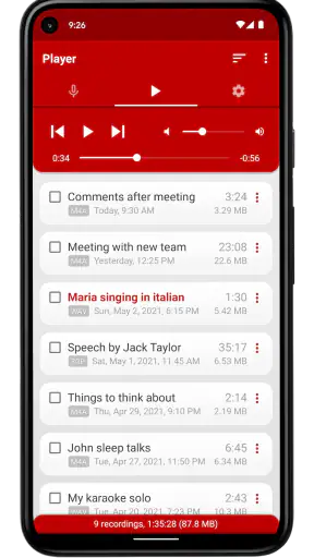 Voice Recorder Pro screenshot