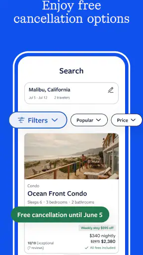 Vrbo Vacation Rentals screenshot