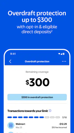 Walmart MoneyCard screenshot