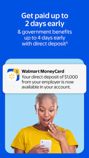 Walmart MoneyCard screenshot
