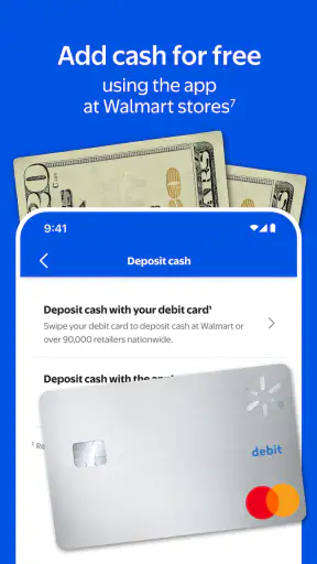 Walmart MoneyCard screenshot