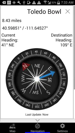 Wasatch Backcountry Skiing Map screenshot