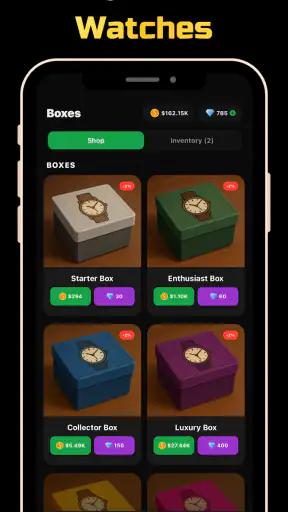 WatchBox: Watch Collector Game screenshot
