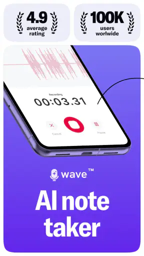 Wave AI Note Taker & Recorder screenshot
