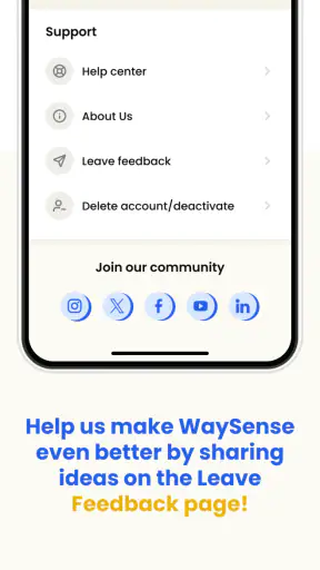 WaySense screenshot