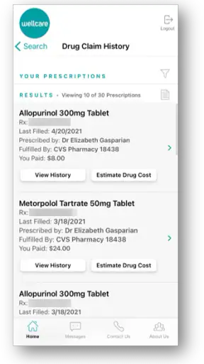 Wellcare+ screenshot