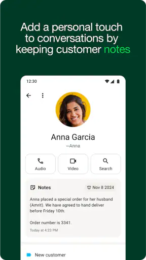 WhatsApp Business screenshot