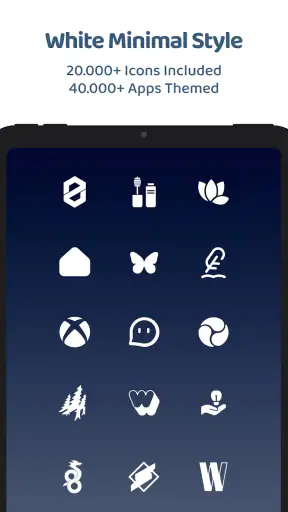 White Moonlight Icon Pack screenshot