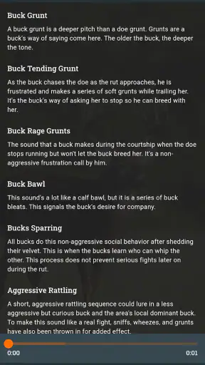 Whitetail Deer Calls Pro screenshot