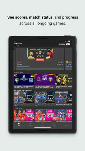 Willow - Watch Live Cricket screenshot