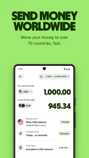 Wise: International Transfers screenshot