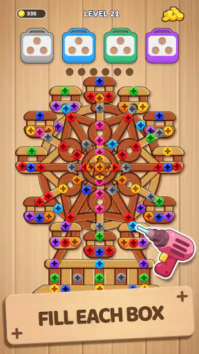 Woodle Screw Jam: Nuts & Bolts screenshot