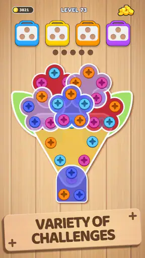 Woodle Screw Jam: Nuts & Bolts screenshot