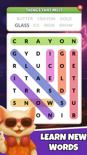 Word Search Meow - Cat Puzzle screenshot