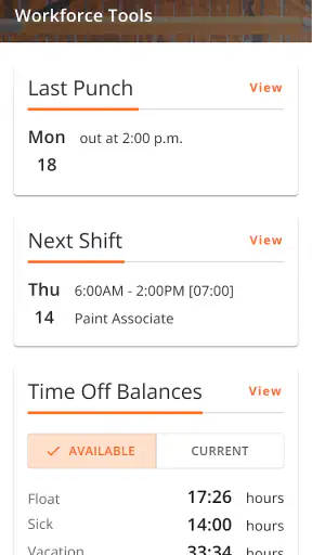 Workforce Tools screenshot