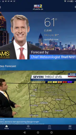 WSB-TV Channel 2 Weather screenshot