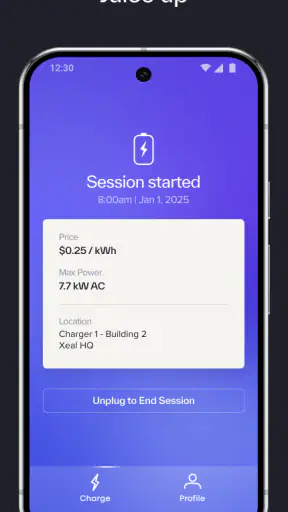 Xeal EV Charging screenshot