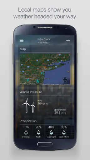 Yahoo Weather screenshot