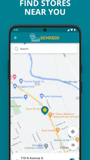 Yesway & Allsup’s Rewards screenshot