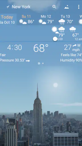 YoWindow Weather and wallpaper screenshot