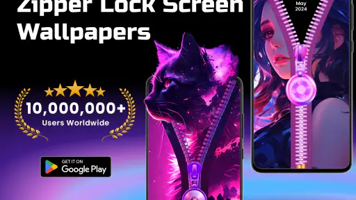 Zipper Lock Screen Wallpapers screenshot