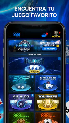 888 poker - juega poker online screenshot