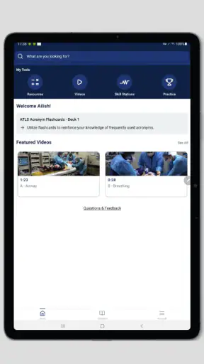 ACS MyATLS screenshot