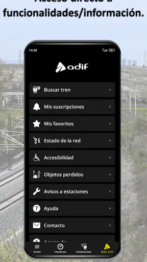 Adif screenshot