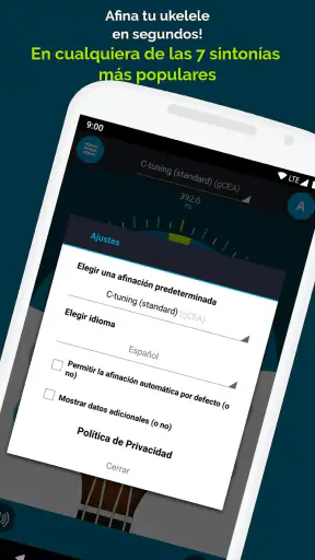 Afinador Ukelele Pocket screenshot
