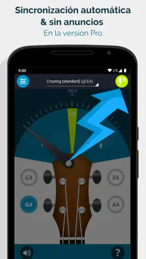 Afinador Ukelele Pocket screenshot